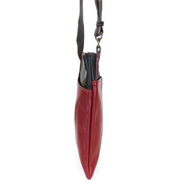Chala Crossbody SWING Bag Vegan Leather (Burgundy Music)