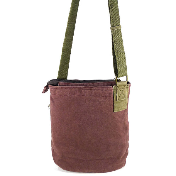 Chala Patchwork Crossbody Canvas Messenger Handbag (Tropical Fish)