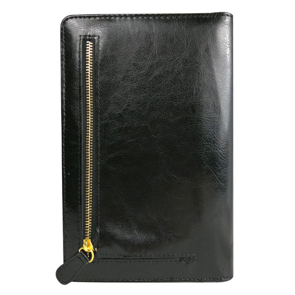 Large Waiter Book Wallet, Premier Waiter Organizer with 11 Pockets, Picture Slot, Coin Purse, Holds 2 Guest Checks | for R/Left Handed Waitress (MSP-350 Black)