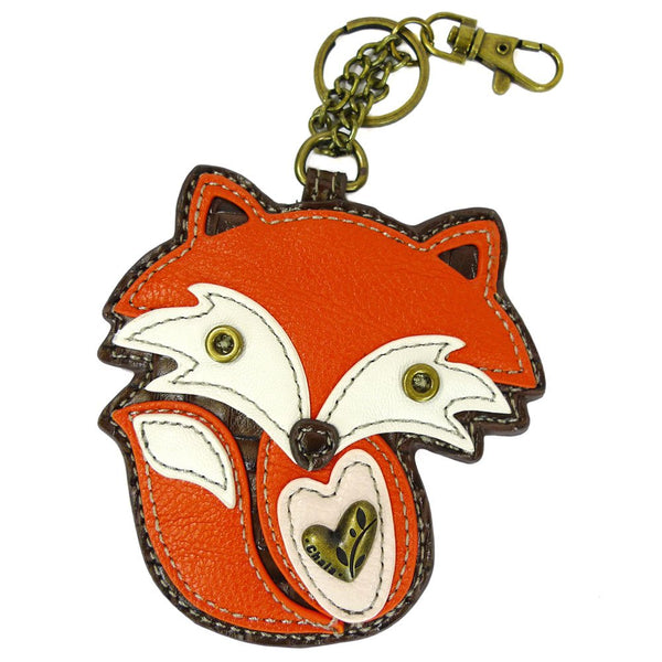 Chala Faux Leather Key Fob/Coin Purse (Fire Fox)