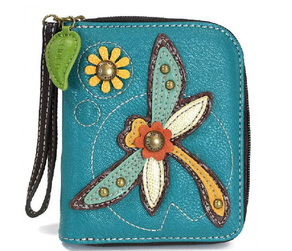 Charming Chala Dragonfly Purse Wallet Credit Cards Coins Wristlet