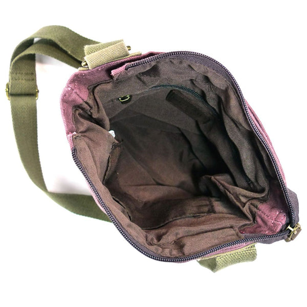Chala Patchwork Crossbody Canvas Messenger Handbag (Tropical Fish)