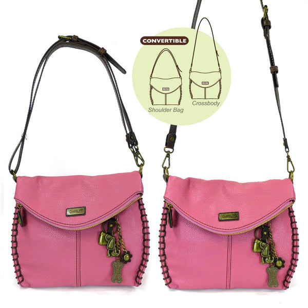 Charming Crossbody Bag Chala PU Leather- (Pink Dog)