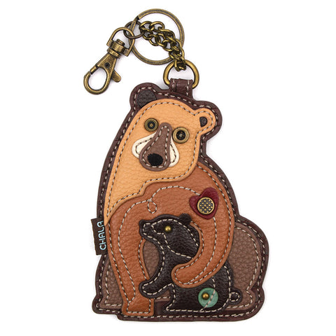 Chala Decorative Purse Charm, Key fob, Coin Purse - Bears