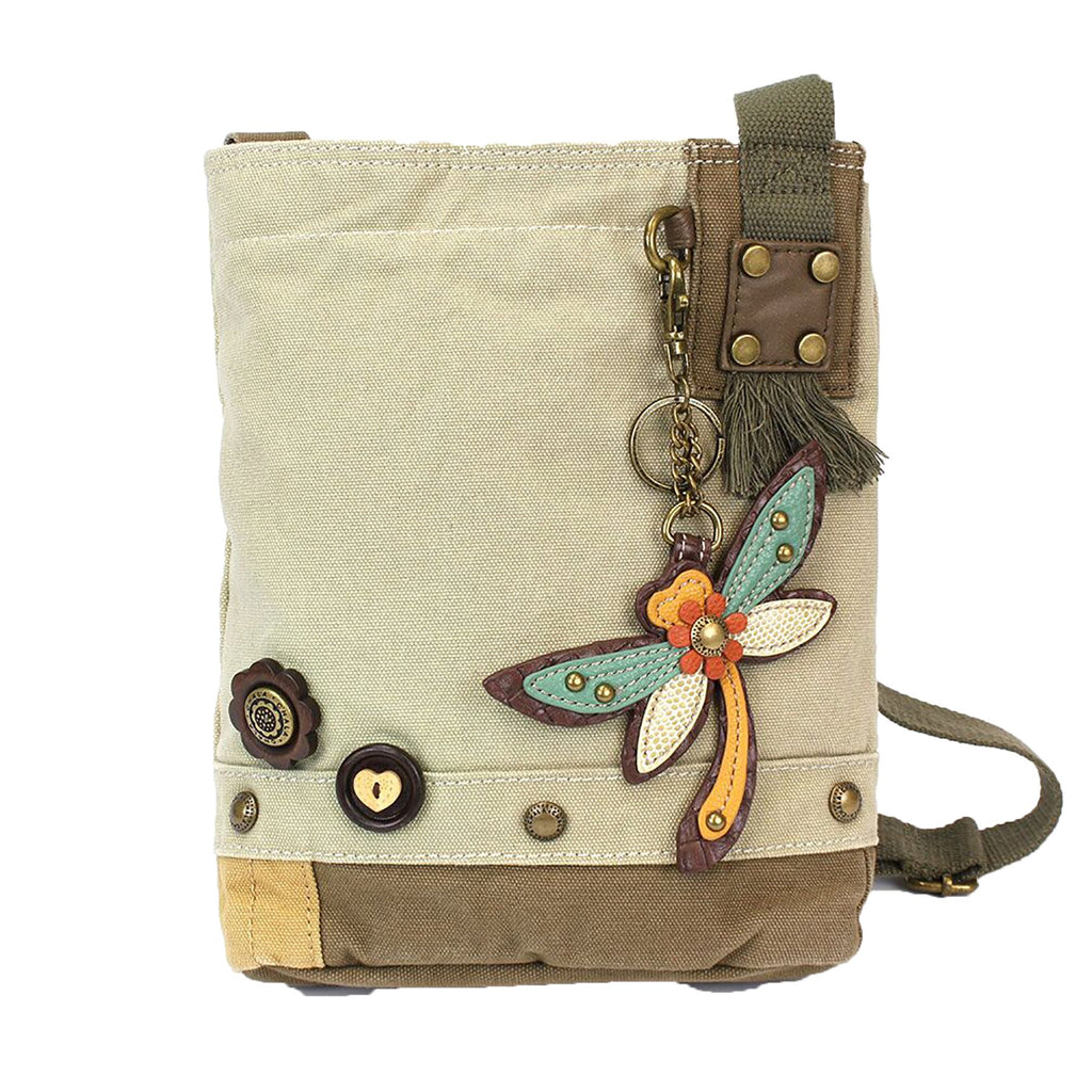 Chala Crossbody Messenger Bag For Women - Sand Canvas With Golden Retriever Design, Adjustable Strap
