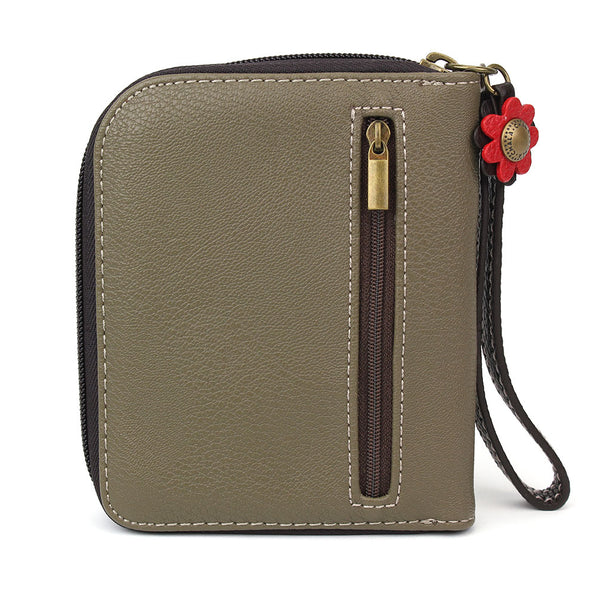 CHALA Handbags- Zip Around Wallet, Wristlet, 8 Credit Card Slots Sturdy Coin Purse ( 11 Variants)