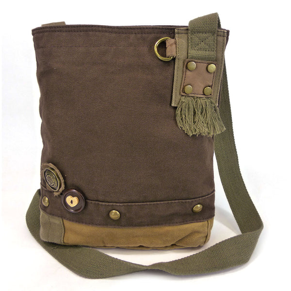 Chala Canvas Crossbody Messenger Bags Only (6 Colors) + Choose Your Own Key Fobs - Animal-Bags.com