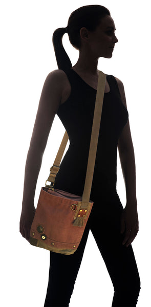 Chala Patch Crossbody Bag+Coin Purse (LaZzy Cat) - Animal-Bags.com