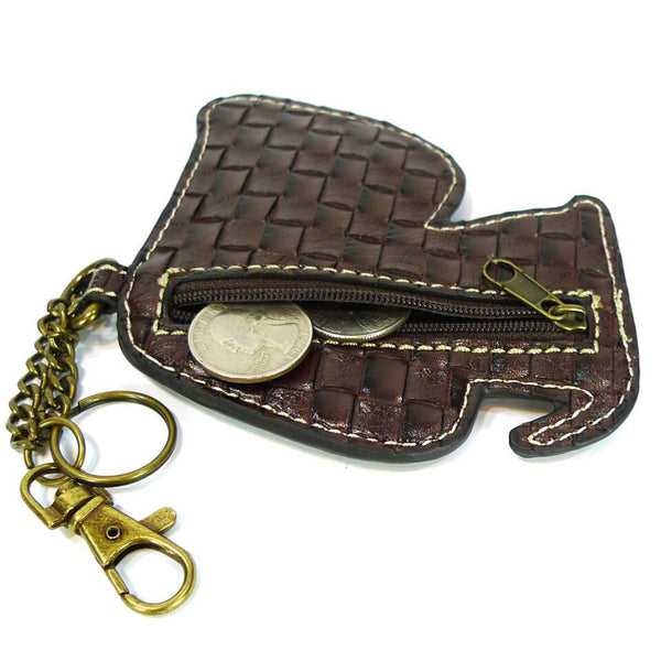 Chala Patch Crossbody Bag + Faux Leather Coin Purse (Toffee Dog) - Animal-Bags.com